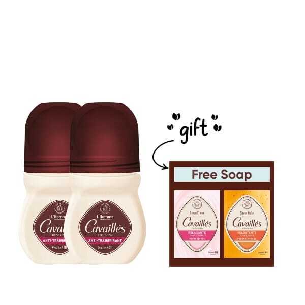 2x L'homme Antiperspirant 48h Roll On + Free Soap