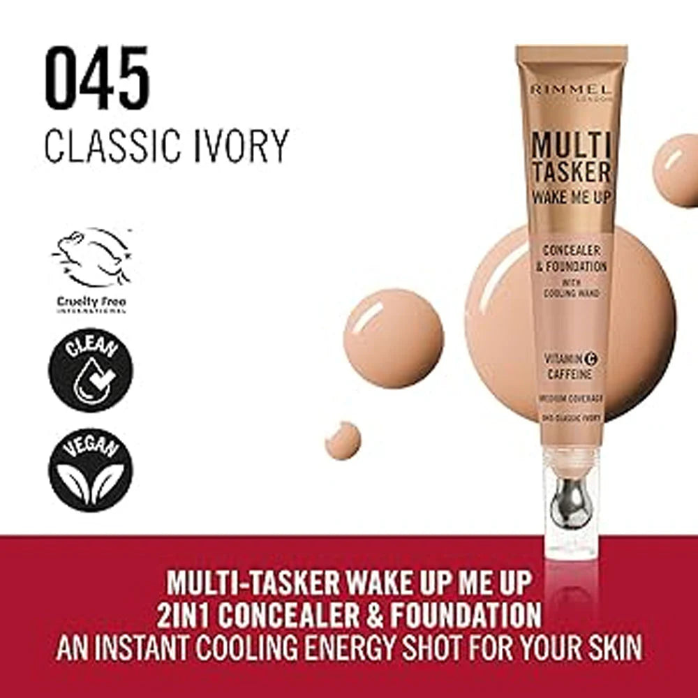RIMMEL Multi Tasker Wake Me Up Foundation & Concealer