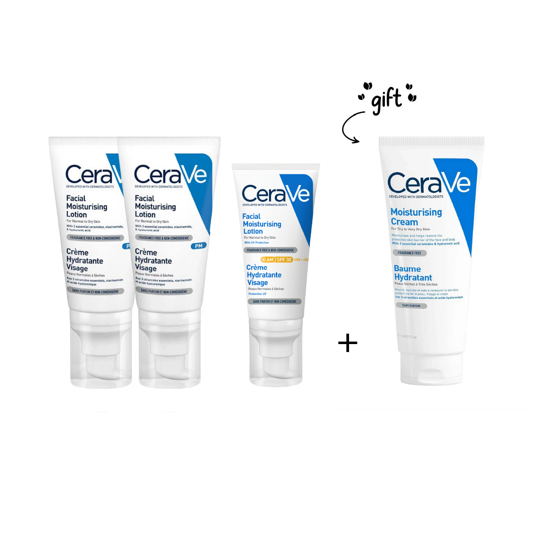 2 x  PM Facial Moisturizing Lotion + AM Facial Moisturizing Lotion SPF 30 +Moisturising Cream