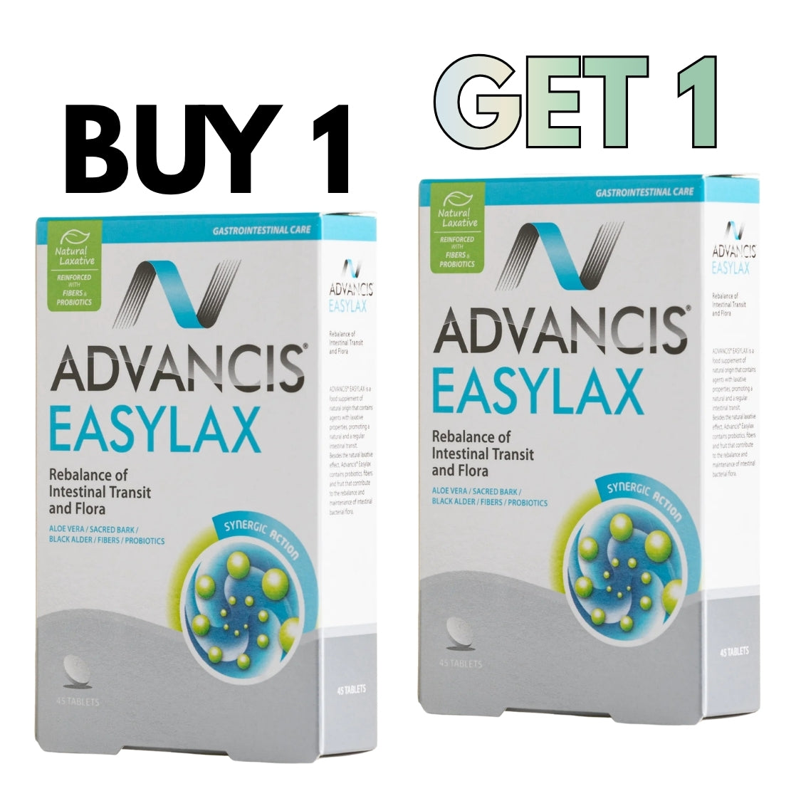 Buy 1 Get 1 | Easylax Constipation Relief 45 Tablets