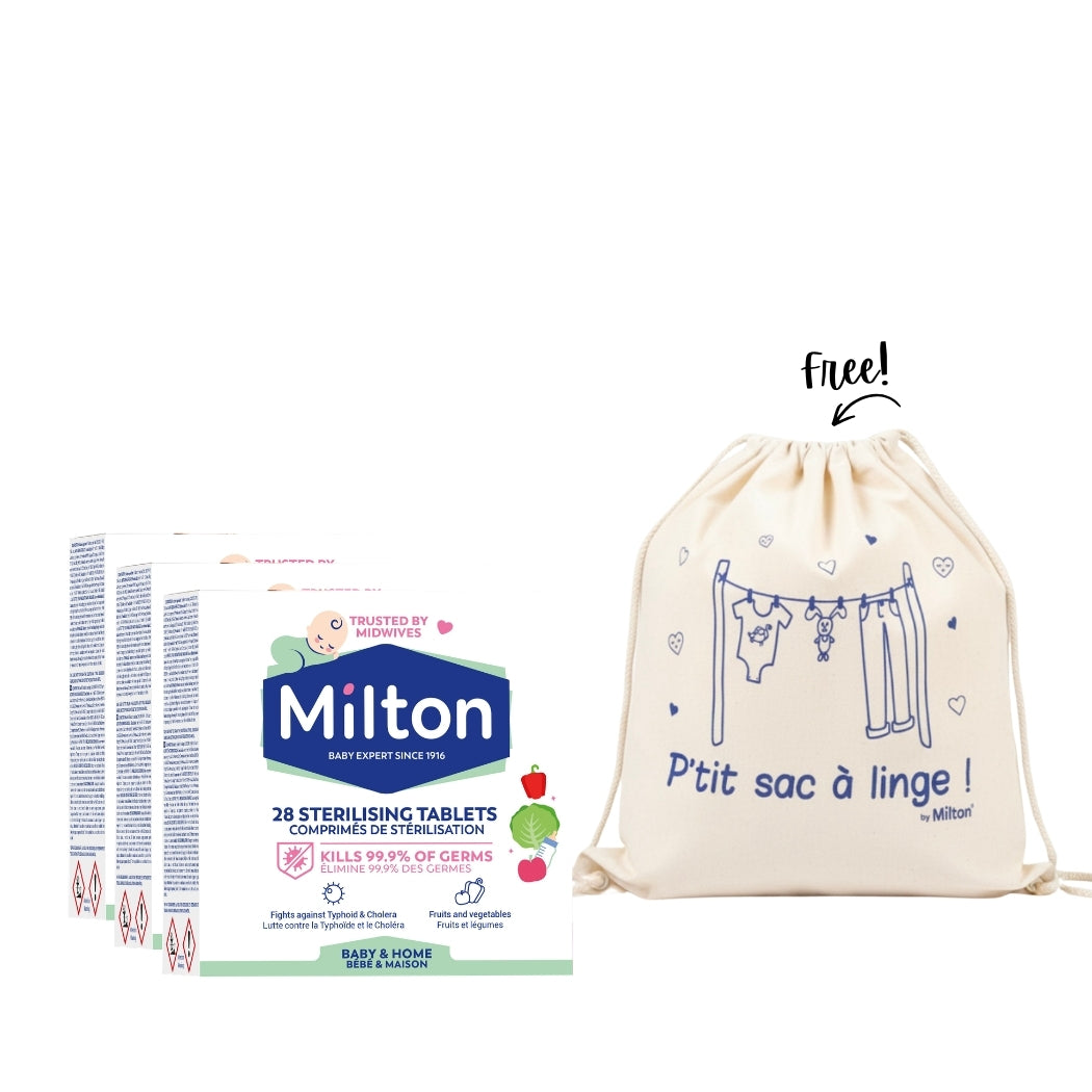 3 x Sterilizing Tablets X28 + Free Bag