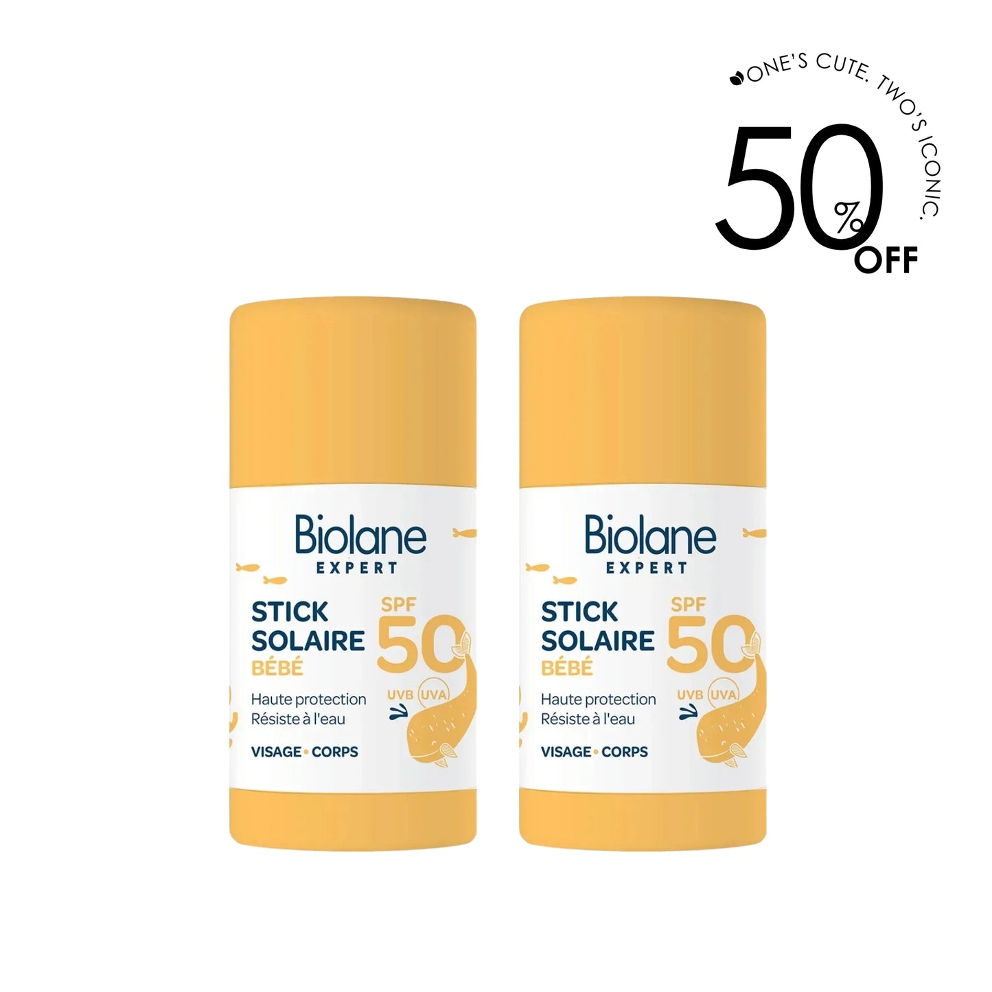2 x SPF 50+ Sun Stick Bebe