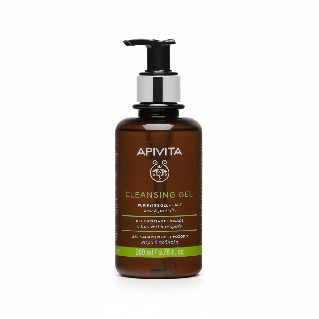APIVITA Cleansing Gel Purifying Face Gel with Lime & Propolis 200ml