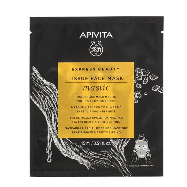 APIVITA Express Beauty Tissue Face Mask Mastic Firming & Lifting Effect 15ml