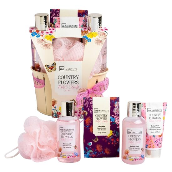 Country Flowers Bucket 5 Pcs