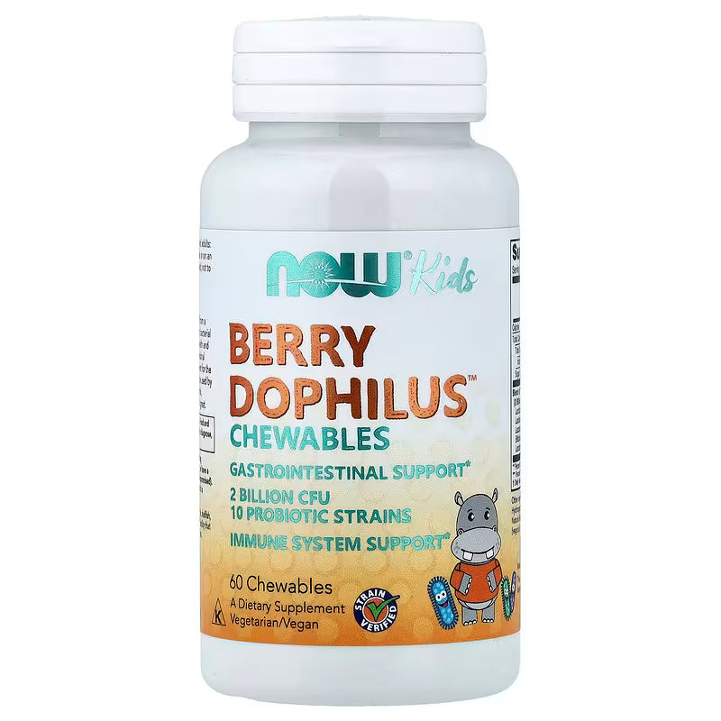 Berry Dophilus 2 Billion Cfu 10 Probiotic Strains 60 Chewables