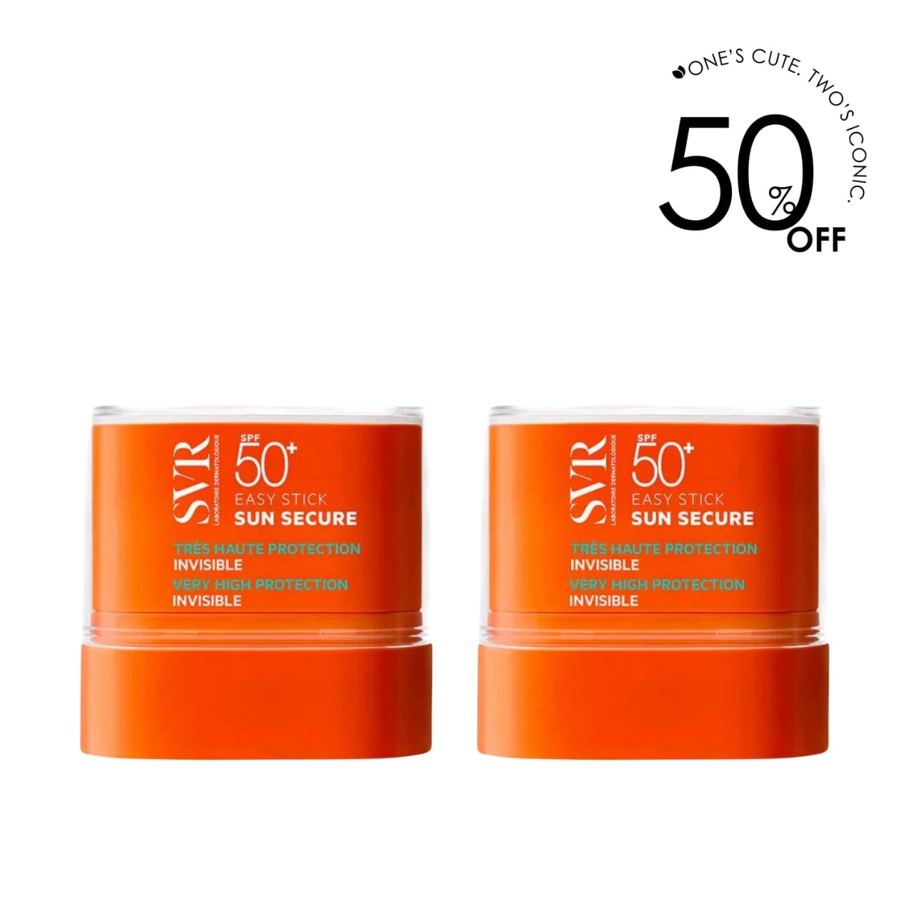 2 x Sun Secure Easy Stick Spf50+ 10 G
