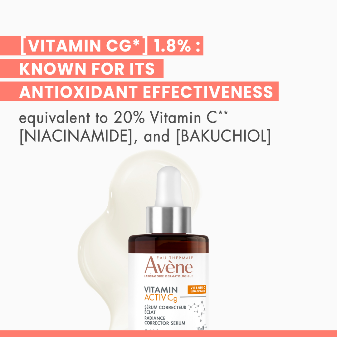 Buy one Avène Radiance Vitamin Activ Cg Corrector Serum and get a FREE 50ml Avène Hydrance Aqua-Gel
