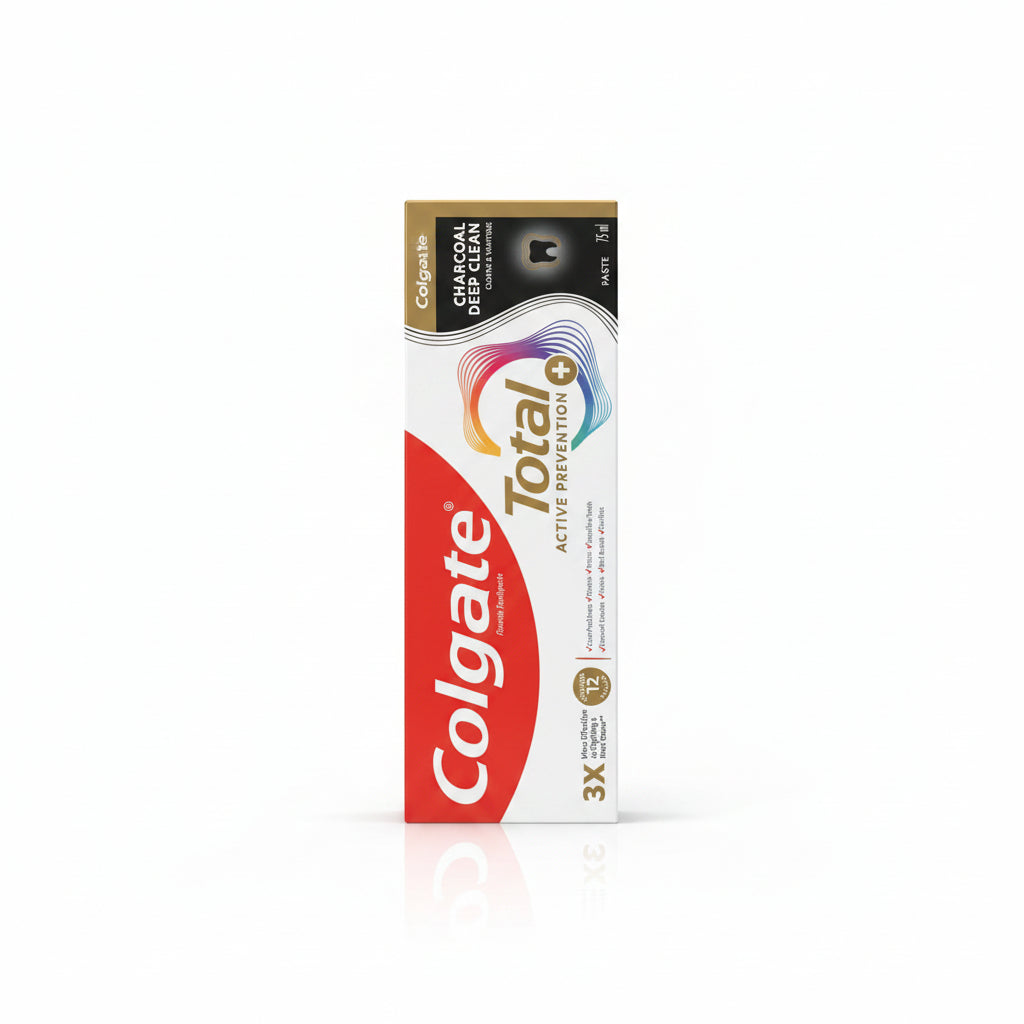 Colgate Total Active Prevention Charcoal Deep Clean Toothpaste 75ml