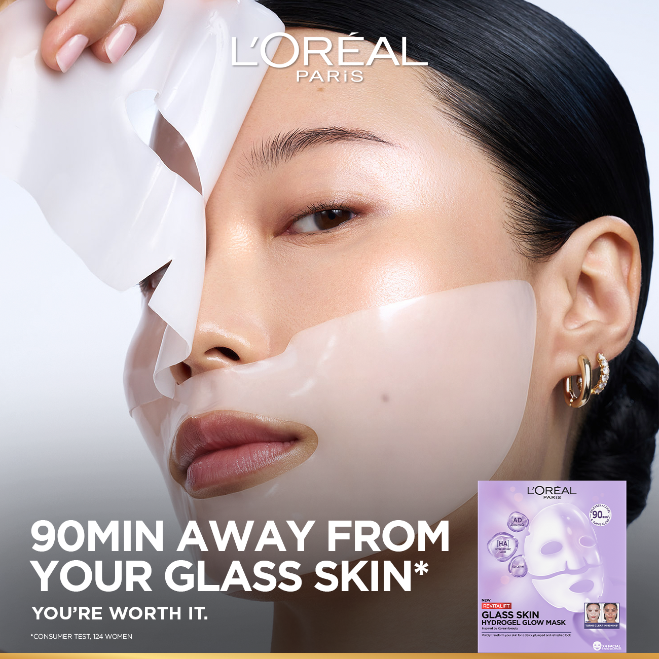 Revitalift Filler Hydrogel Glow Mask Single Pack