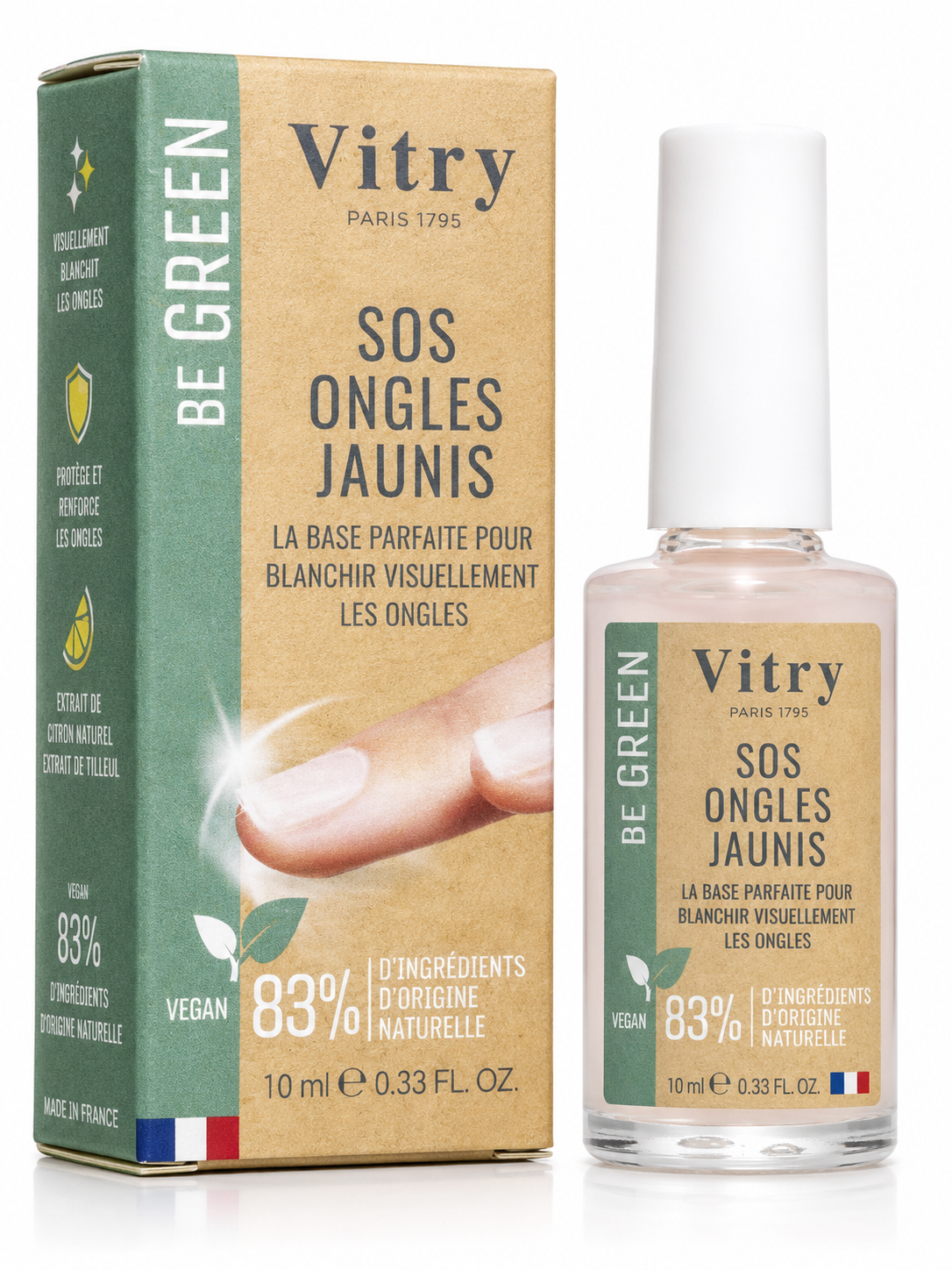 Vitry Be Green SOS Yellowed Nails Whitening Base 10ml
