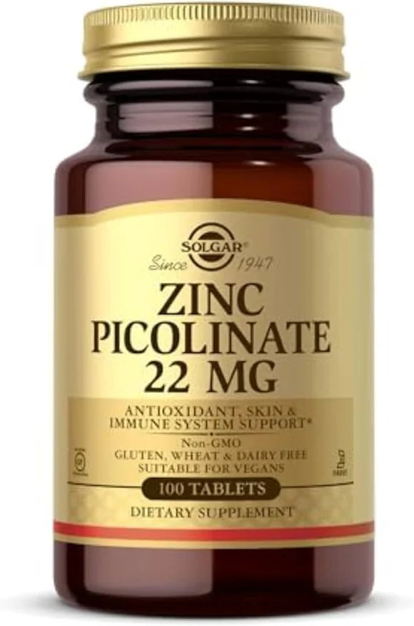 Zinc Picolinate 22 Mg 100 Tablets
