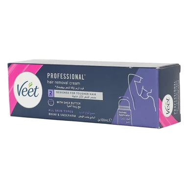 Professional Hair Removal Cream All Skin Type Bikini & Underarm With Shea Butter 100 Ml