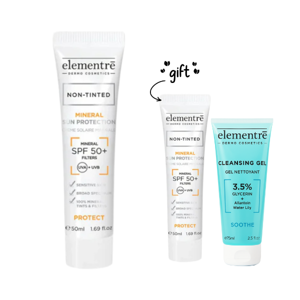 2x SPF50+ Mineral Sun Protection + FREE 75mL Cleansing Gel