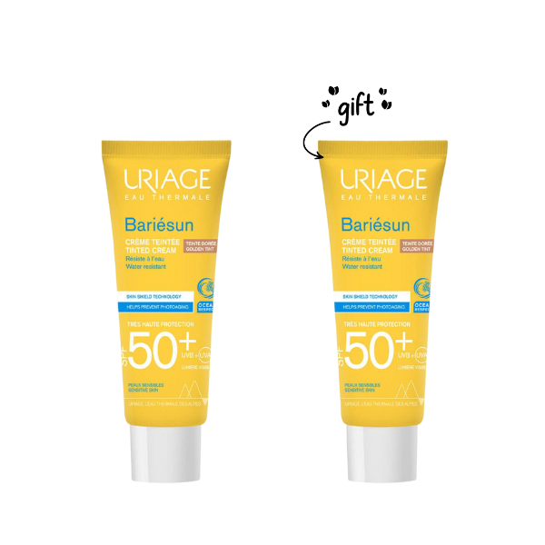 2x Bariesun SPF50+ Tinted Cream-Gold