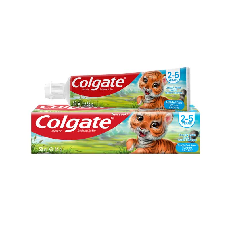 Colgate Kids Bubble Fruit Gel 2 – 5 years old Toothpaste 50ml