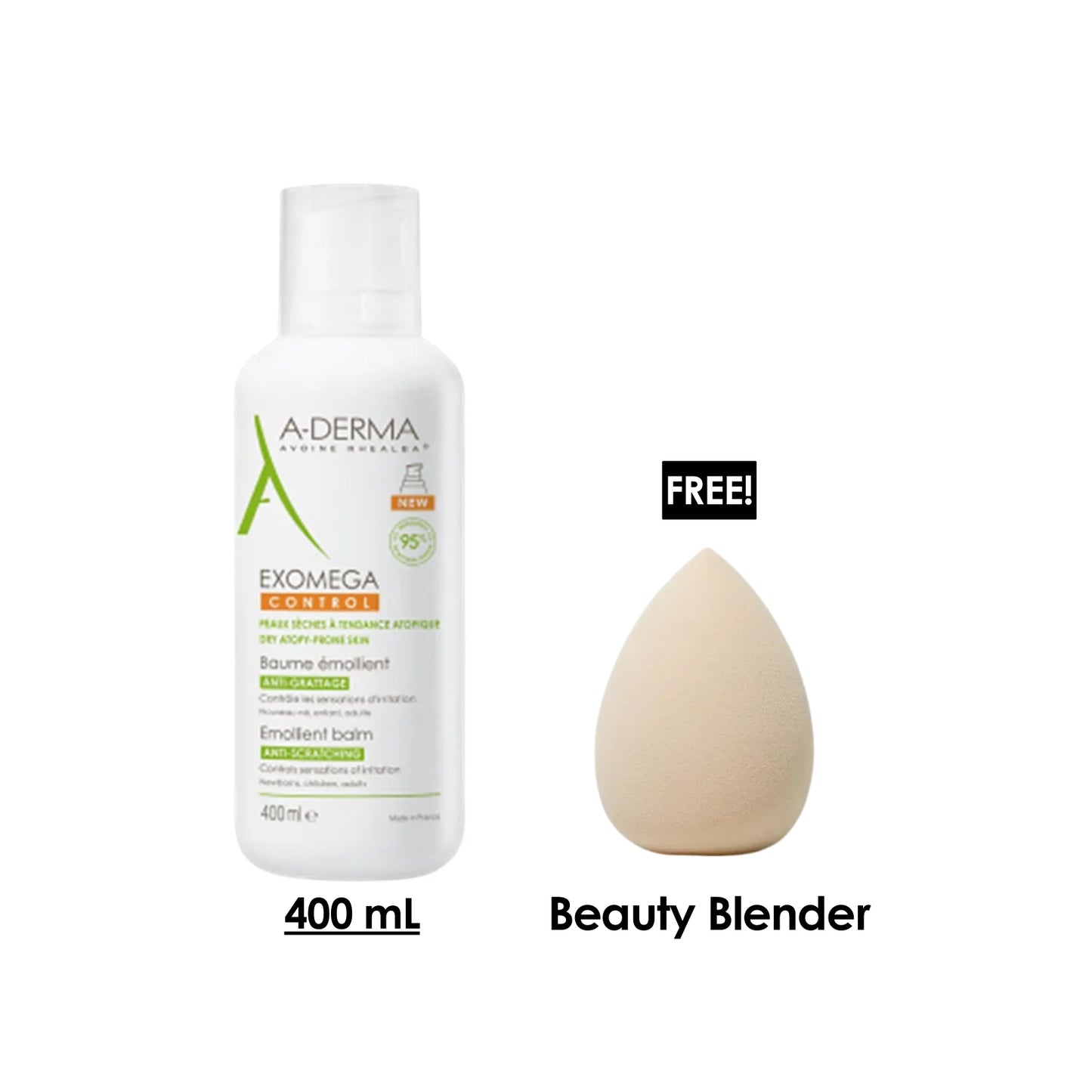 Exomega TL Baume 400 ML + Free Beauty Blender