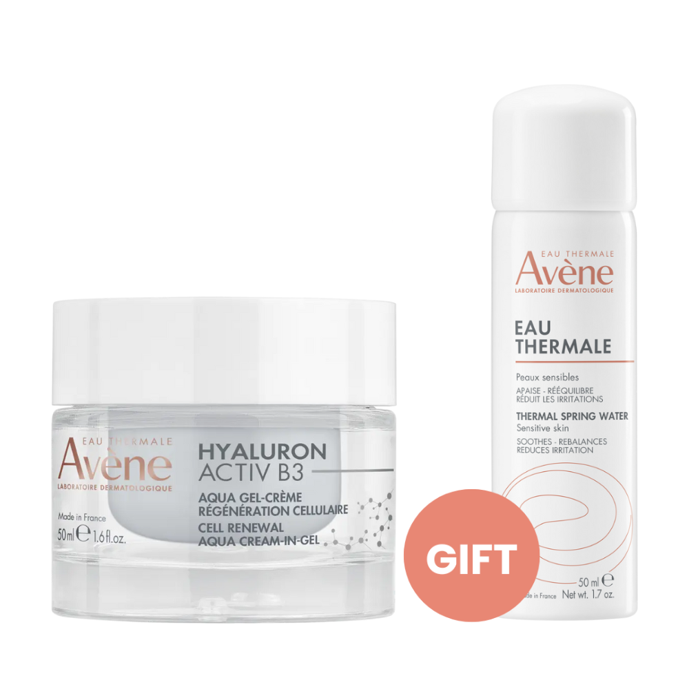 Avène Hyaluron Activ B3 Renewal Firming Aqua Cream-In-Gel 50ML + Free Gift Eau Thermale 50ML