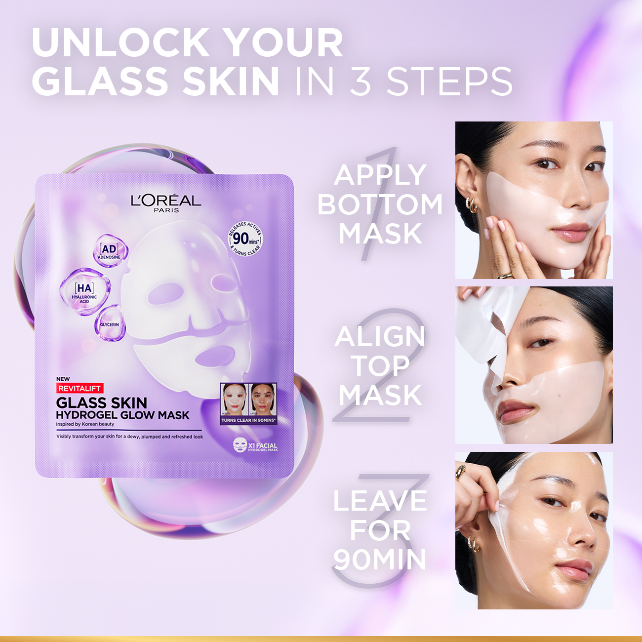 Revitalift Filler Hydrogel Glow Mask Single Pack