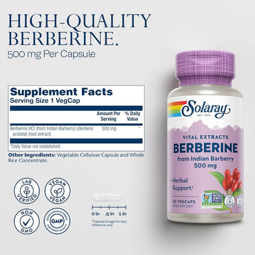 Berberine 500mg 60 VEGCAPS
