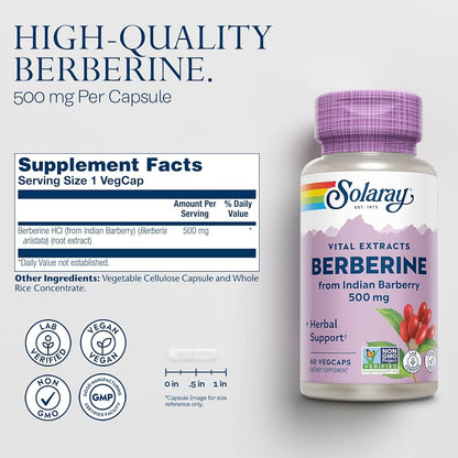 Berberine 500mg 60 VEGCAPS