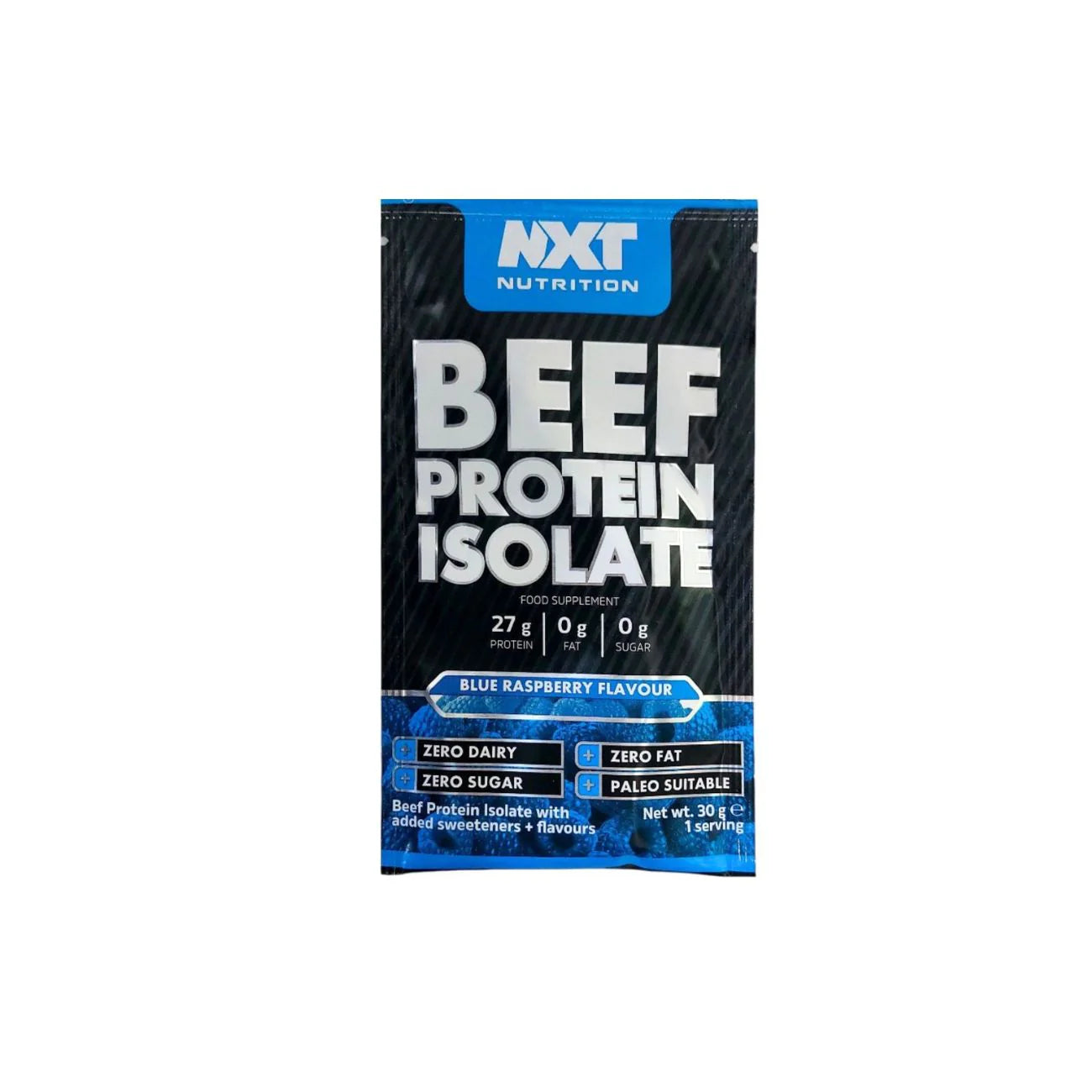 Beef Protein Isolate 30 G 1 Serving Blue Raspberry Flavour