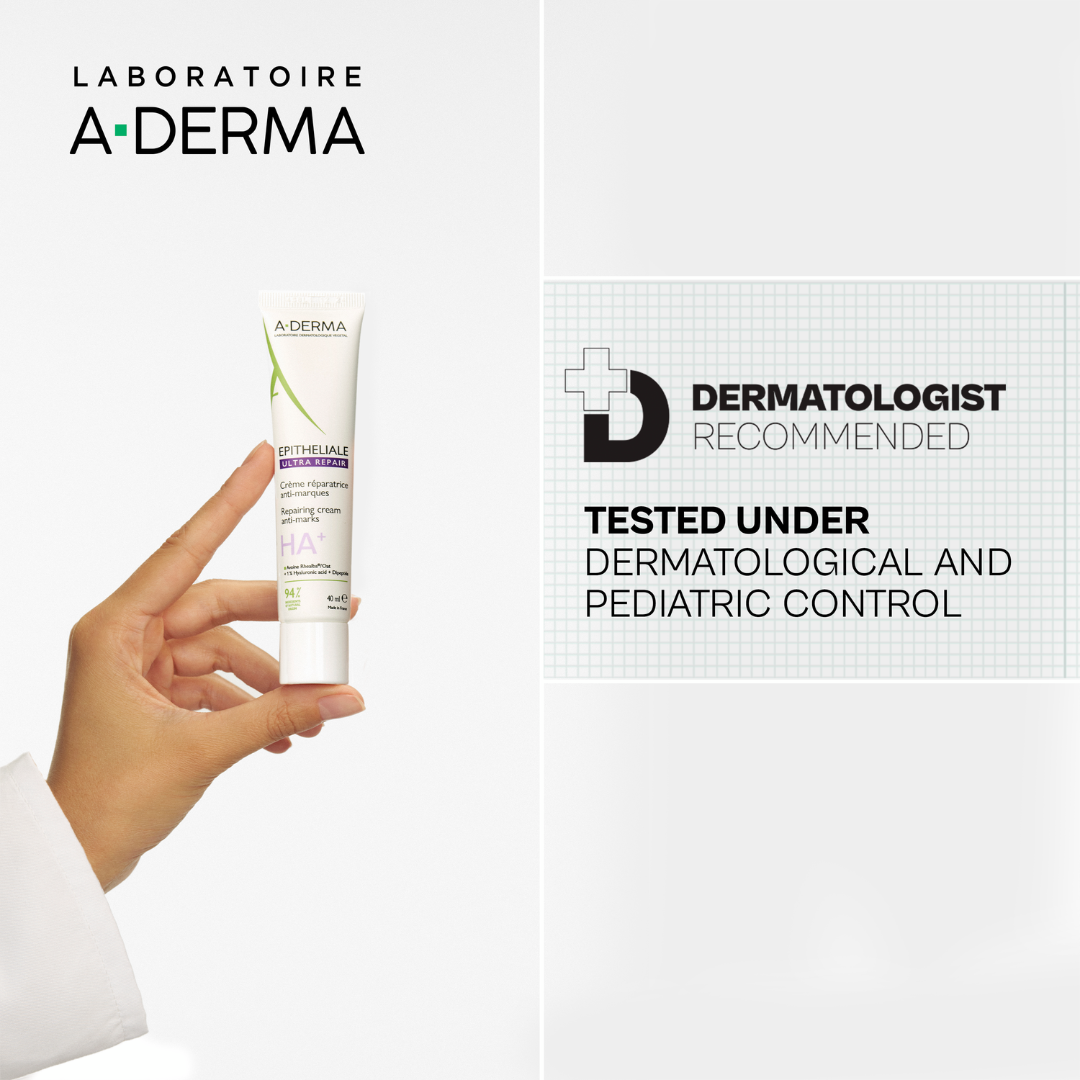 Buy one A-Derma Epitheliale AH Ultra Anti-mark Repairing Cream and get a FREE 50ml A-Derma hand and nails cream