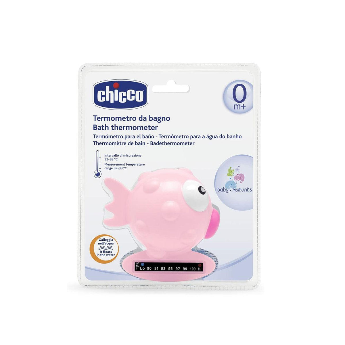 Chicco Bath Thermometer Pink