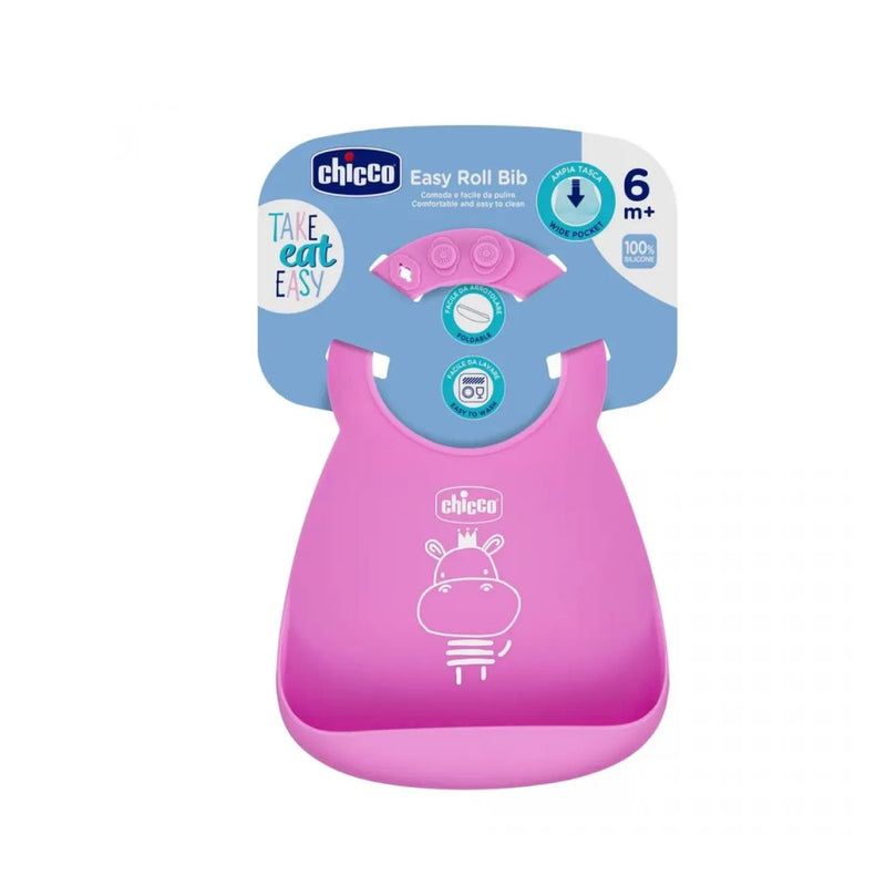 Chicco Easy Roll Bib Pink