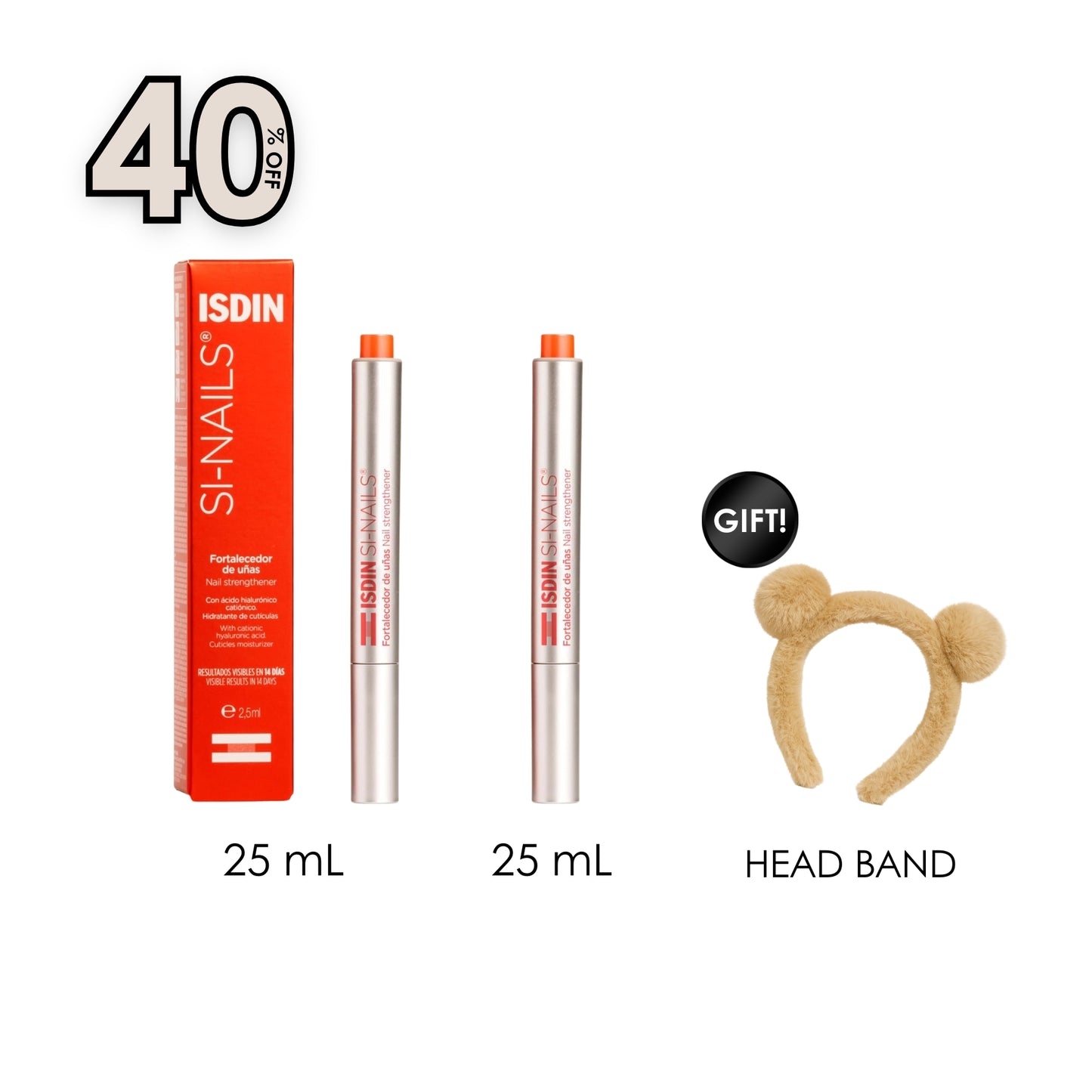 Si Nails x2 + Free Gift Cozy Bear Headband