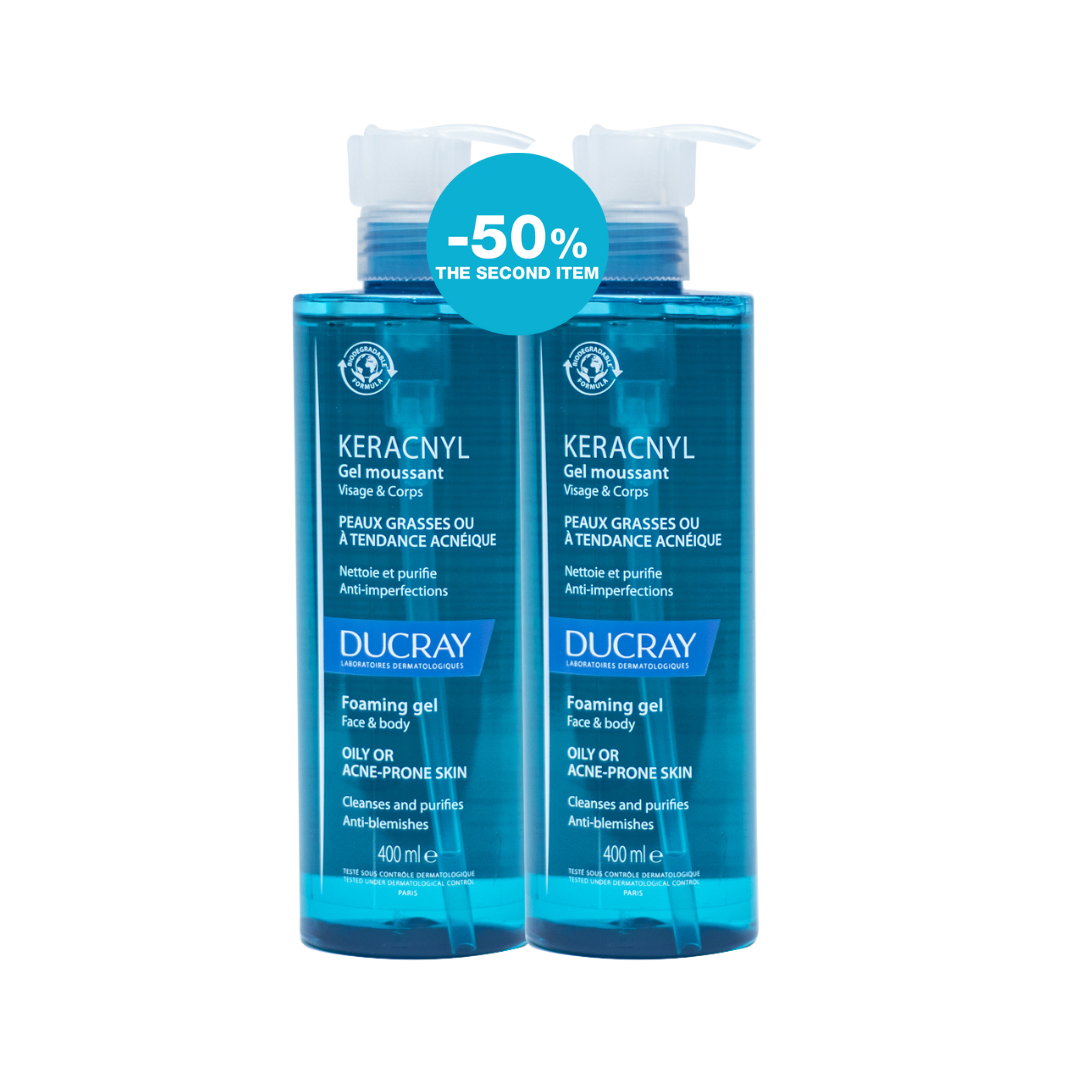 2 x Keracnyl Foaming Gel - Face and Body