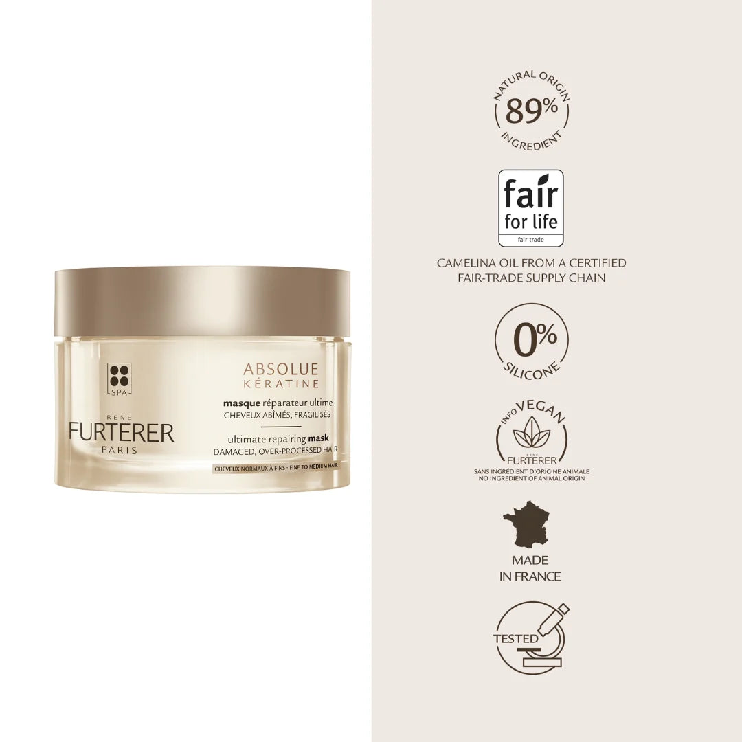 Rene Furterer Absolue Kératine Repairing Mask for damaged hair 200 ML