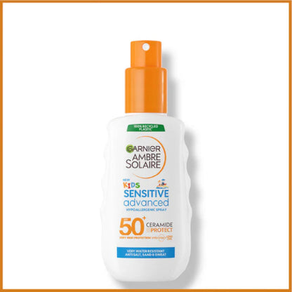 Ambre Solaire Sensitive Advanced SPF 50+ Ceramide Protect Sunscreen Spray For Kids 150 ML