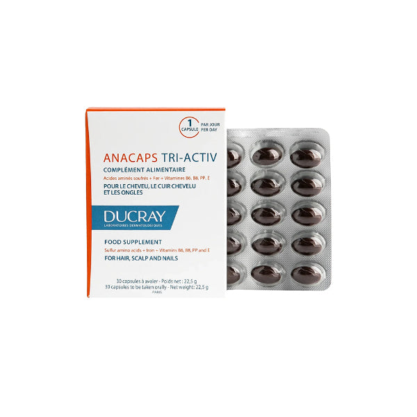 Anacaps Tri-Activ Food Supplement for Hair, Scalp and Nails