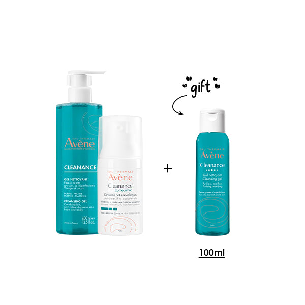 Cleanance Acne Cleanser Gel For Oily Skin + Cleanance Comedomed + Free Gift