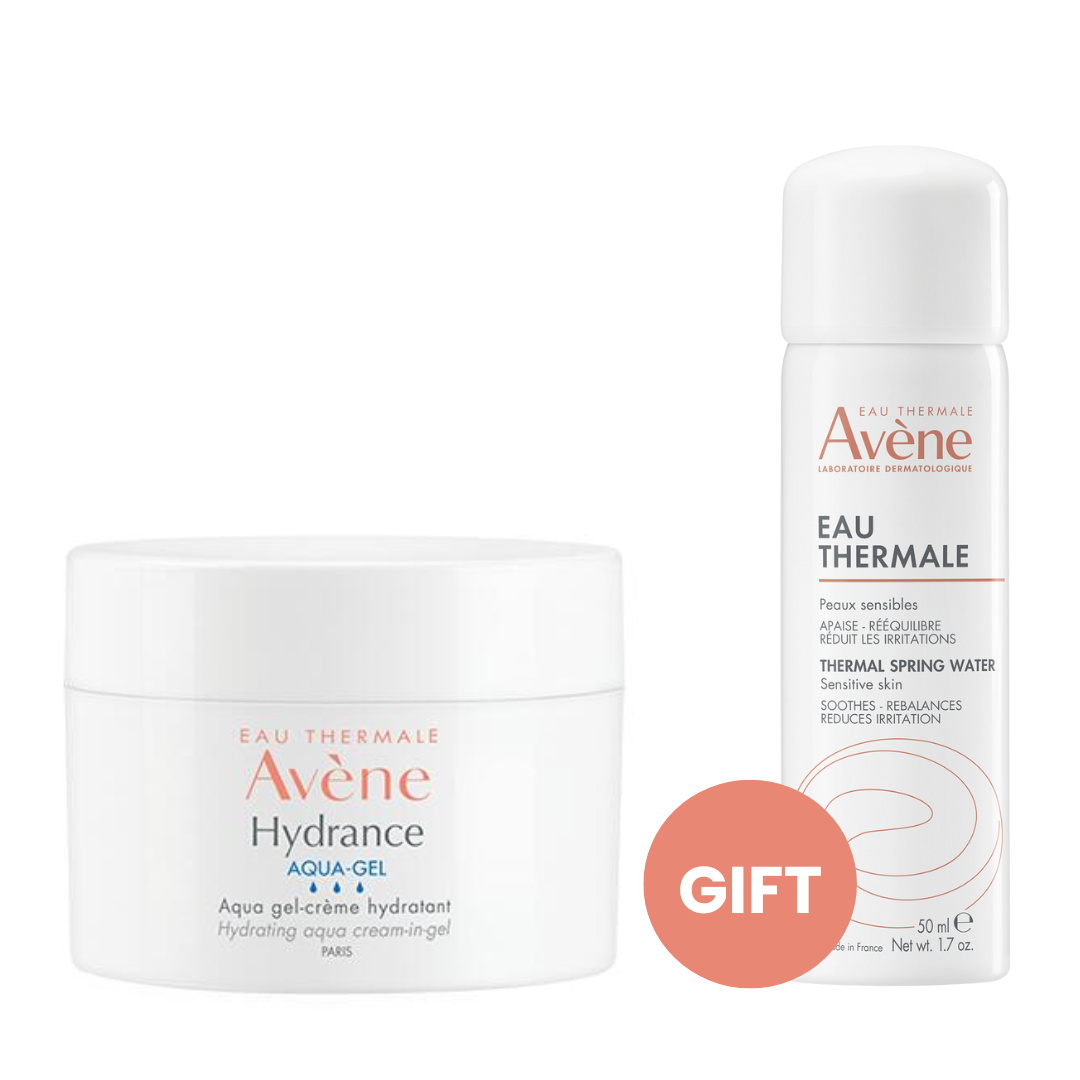 Avène Hydrance Aqua Gel 50ML + Free Gift Eau Thermale 50ML