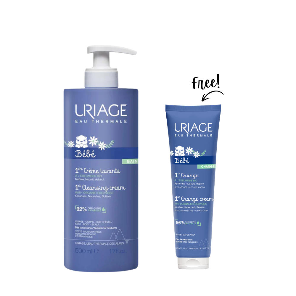 Baby Cleansing Cream 500ML + Baby Change Cream 100 ML Free