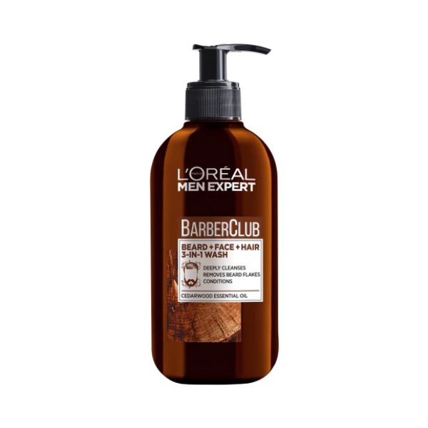 Barber Club 3 in 1 Wash Beard + face + Hair