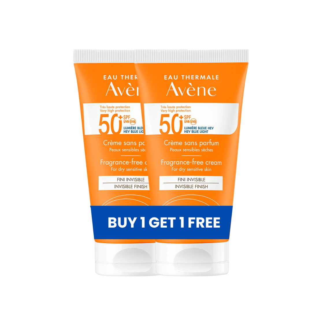 Buy 1 Get 1 Fragrance Free SPF 50+ Invisible Cream 2x50mL