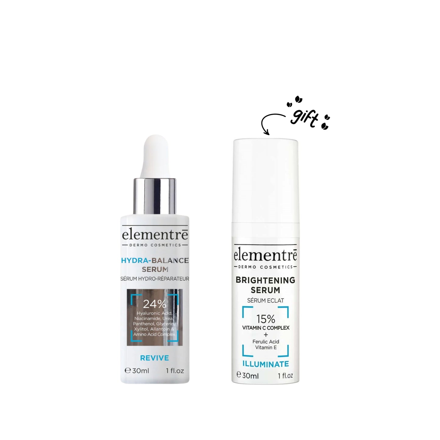 Hydra-Balance Serum - 24% Ultimate Hydrating & Appeasing Complex + FREE 15% Vit. C Comp Ferulic + Vit E Brightening Serum 30 ML
