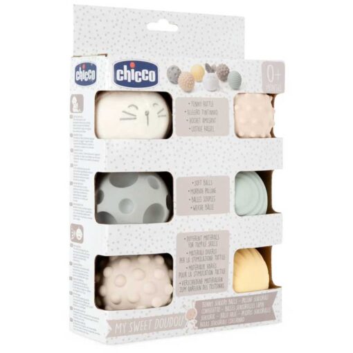 Chicco My Sweet Doudou Silicone Bunny Sensory Balls