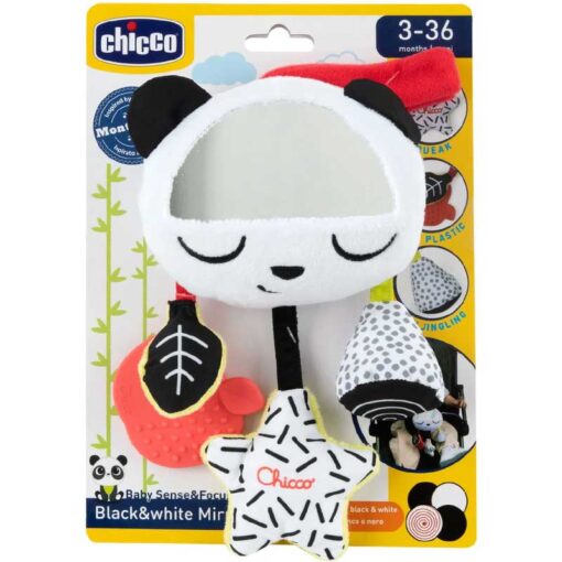 Chicco Baby Sense & Focus Black & White Mirror Soft Baby Toy