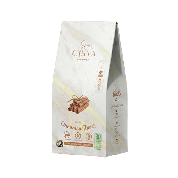 Cinnamon Flavor Creamer – 30 Sachets | Sugar-Free, Gluten-Free, Coconut Oil Based