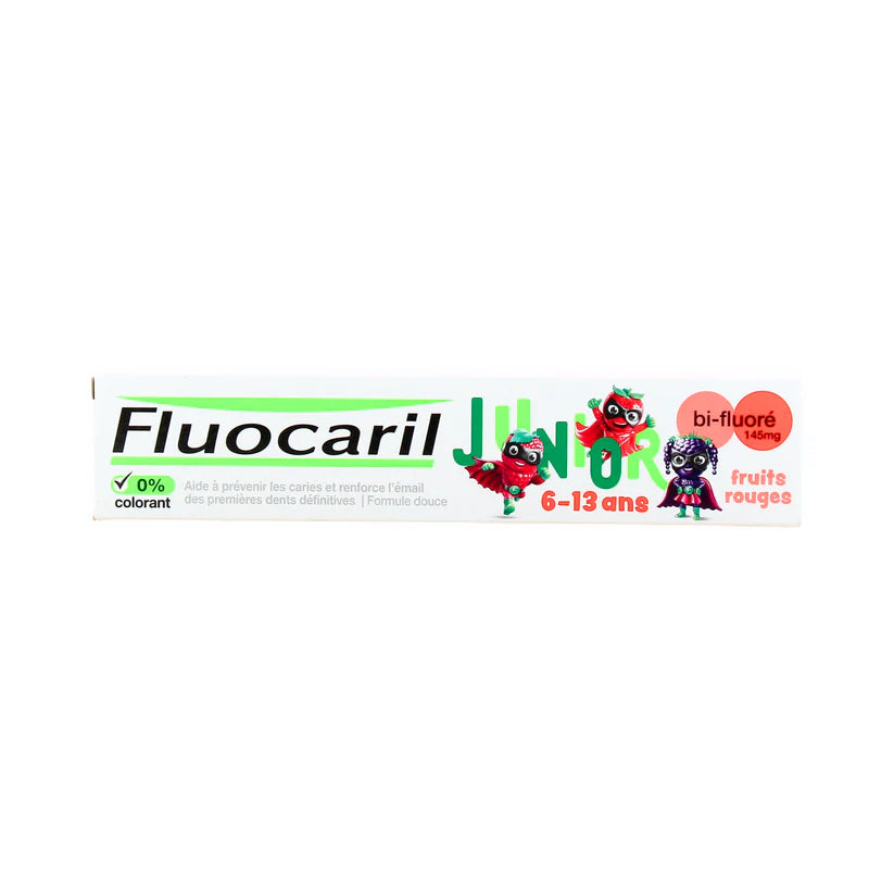 Junior Toothpaste 6-13 Years Red Fruits Bi Fluore 145 Mg 75 ML