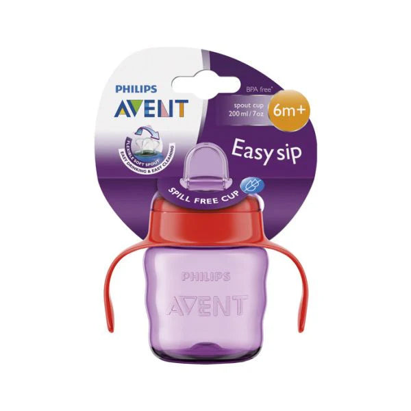 Easy Sip Cup 200ml 6m+ Red and Purple
