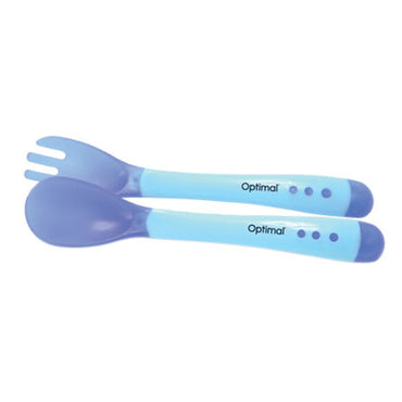 Flexible Silicone Spoon & Fork 4m+