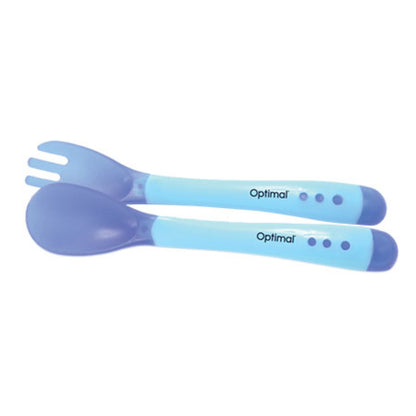 Flexible Silicone Spoon & Fork 4m+