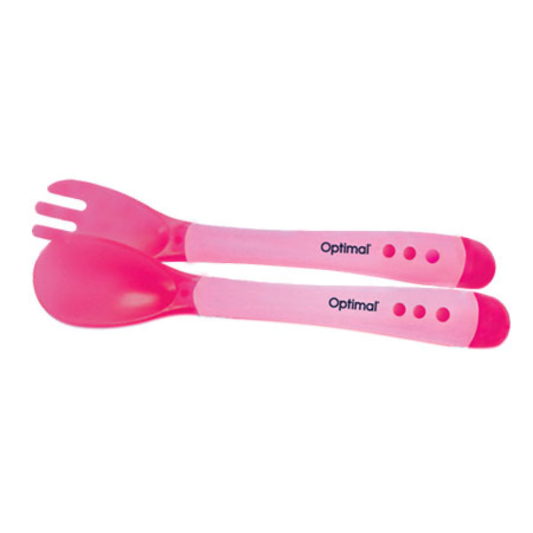 Flexible Silicone Spoon & Fork 4m+