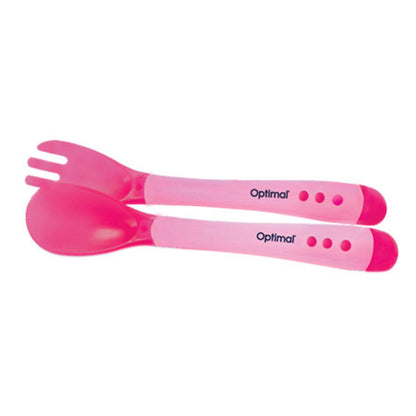 Flexible Silicone Spoon & Fork 4m+