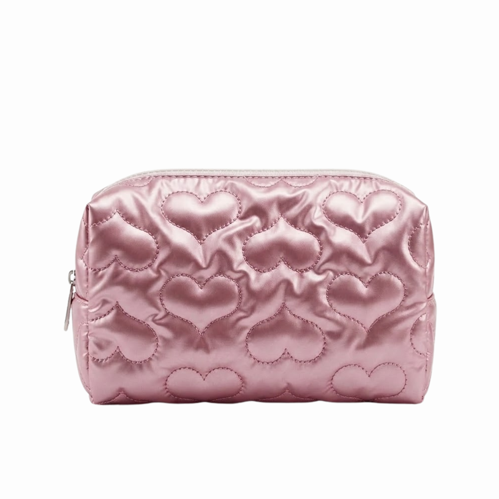 Gift-Pink Pouch with Hearts